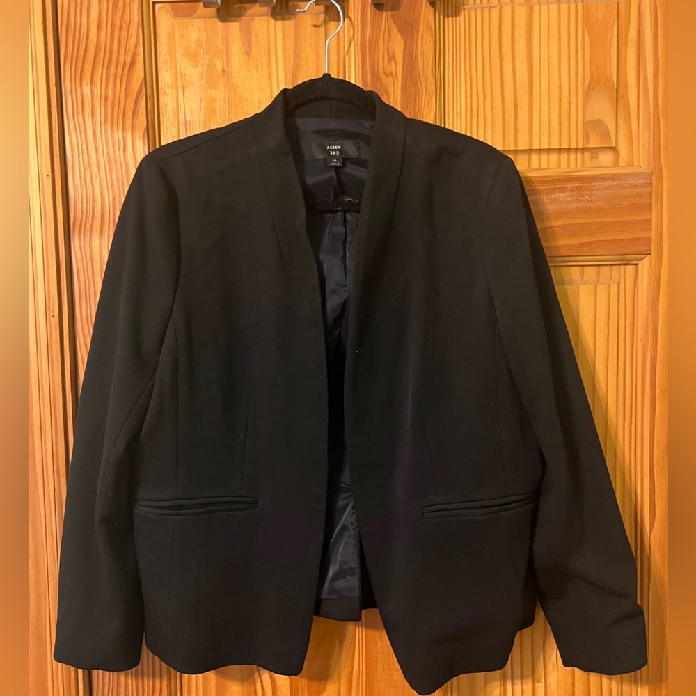 J Crew modern black pantsuit FULL SUIT (pants and jacket)